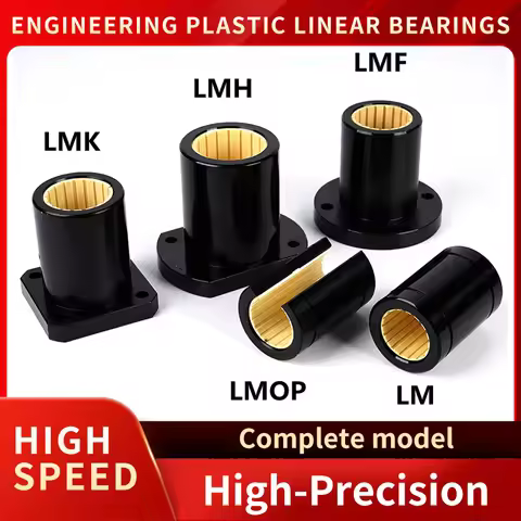 Maintenance-free Engineering Plastic Linear Motion Bearings Aluminum Plastic LM LMH LMF LMK 12 16 20