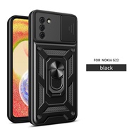 Vrqr cho Nokia G22 G21 G11 bậc quân sự áo giáp chống rơi dạng nhẫn từ tính chủ vỏ điện thoại