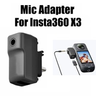 For Insta360 X3 One X2 Mic Adapter Compatibility with Insta 360 Charging Audio Adapter 360 Panoramic Action Camera Accessories