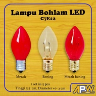 LILIN E12 Prayer Candle Light Bulbs, 5 Pcs