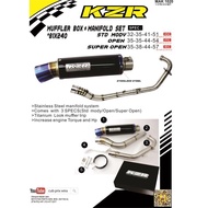 KZR RACING Y15ZR EXHAUST PIPE OP 32/35mm