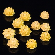 Male Yellow Sand Cinnabar Lotus Accessories Loose Beads DIY Bracelet Beads Rosary Beads Accessories 