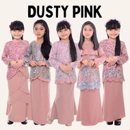 🔥LIMITED STOCK Koleksi Baju Kurung Lace / Plain / Printed - Warna Dusty Pink / Pink Belacan Sedondon