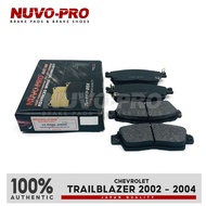 Nuvo-Pro Brake Pad Rear Chevrolet Trailblazer 2002-2004 VA-8306K SET