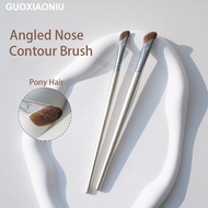 ​​Rose Gold 325 & 326 Sickle-Shaped Angled Nose Shadow Brushes – Precision Contouring for Profession