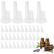Zerodeko 100pcs Essential Oil Inner Dropper Plug Thread Insert for Bottles Precise Dosage Control Ar