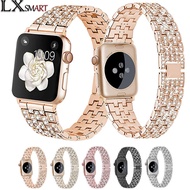 Suitable for Apple Watch Full Diamond Gypsophila Diamond Strap Strap Apple watch9 Full Diamond Metal