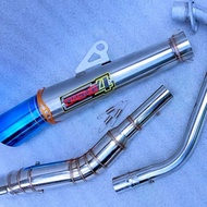 Open pipe 1set Exhaust Muffler Daeng sai4 51mm for Raider150fi/Carb Rs150 Rs125 Tmx125 /155 Rusitc12