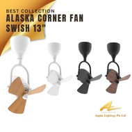 Alaska Corner Fan SWISH 13" DC Motor Ceiling Mount Remote Control SG Seller Onsite Warranty