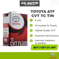 TOYOTA ATF CVT TC TIN 4L CONTINUOUSLY VARIABLE TRANSMISSION FLUID GEAR OIL MINYAK GEARBOX CVT(ALTIS 