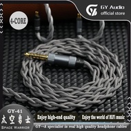 GY HiFi-41 Space Warrior Earphone Cable 7N OCC Silver Plated 2.5/3.5/4.4mm MMCX 2Pin 0.78 HD650 Head