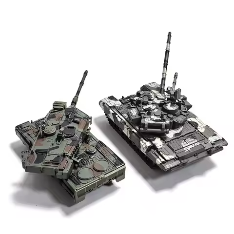 Building Blocks Military Series Model Toys Creative Multi-Purpose M1A2 Leopard 2A7 T-90 Main Battle 