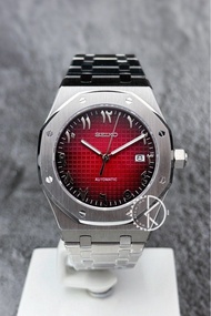 【定制】Seiko Mod Automatic Watch 41mm AP款 中東字漸變紅色面 精工改裝自動機械錶