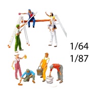 [tenlzsp0bc] Miniature Figures Model Painter Worker,Simulation Scene Props Diorama Figure Tiny Peopl