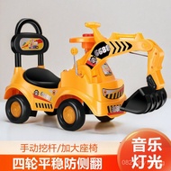 Excavator Ride-On Ride-On Car Ride-On Toy for Kids Boys