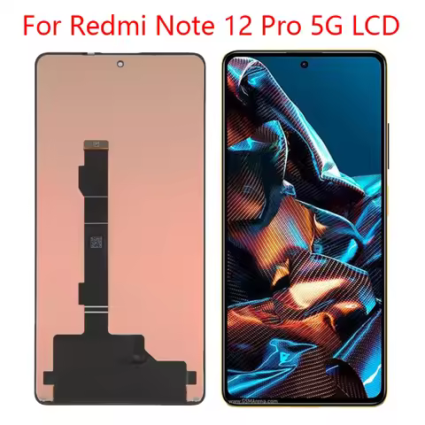 6.67" For Xiaomi Redmi Note 12 Pro 5G LCD 22101316C 22101316I 22101316G Display Screen Touch Panel D