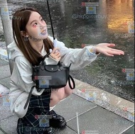 Longchamp 龍驤 黑色小羊皮餃子包84 手袋 背囊 斜孭袋