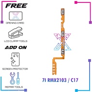 For Realme 7I Rmx2103 / Realme C17 Power On Off Switch Ribbon Flex Cable Ribbon