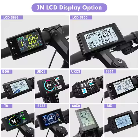 Ebike Display S866 S900 M3 M5 UKC1 S966 LCD Display 24V36V48V SM/Waterproof Connection Plug Compatib