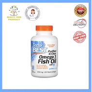 Doctor's Best Purified & Clear Omega 3 Fish Oil with Goldenomega 1000mg 120 Marine Softgels