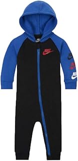 Baby`s Futura Long Sleeve Full Zip Hooded Coverall (Game Royal(56F869-U89)/Black, 3 Months)