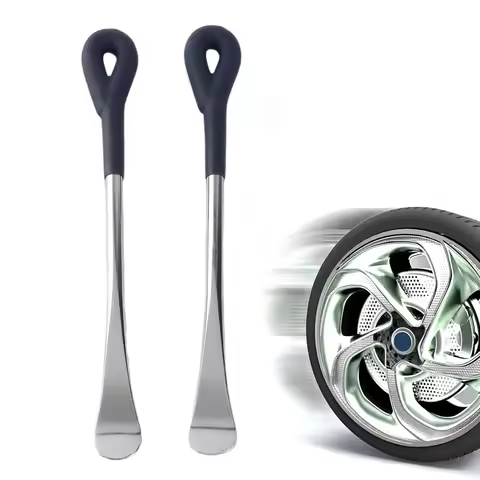 2Pcs Auto Motorbike Tyre Spoon Car and Motorcycle Tire Lever Galvanized Tyre Spoon Repair Tool Motor