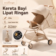 Evianangel Lightweight Foldable Baby Stroller | Reversible Two-Way Stroller, Sitting & Reclining Mod