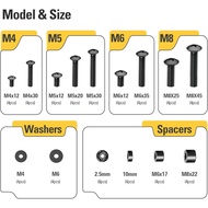 Mounting Dream TV Mounting Hardware TV Mount Screws Kit Comes with M4, M5, M6, M8 Screws, Includes S