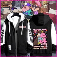 SQ7 Gravity Falls Dipper Pines Mabel Pines anime zipper Hoodie coat jacket Unisex Top SQ7