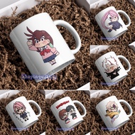 Ceramic cup with dandadan print Adachi Mika Aja Ayase Momo Ayase Seiko