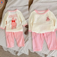 (0-5Yrs)Kid Terno Pajamas Forkids Girl Baby T-Shirt Suit Children Cotton Short-sleeved Top+ Pants Sa