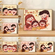 【ORFON】20×30cm with frame Painting By Number/happy family/Diy paint by number/gift/Living room deco