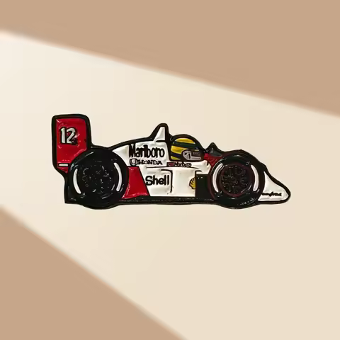 Ayrton Senna Car Hard Enamel Pin