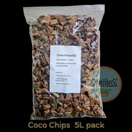 Coco Husk Chips (5L, Medium Size)