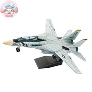 Flym 1:72 Scale F-14 Tomcat Fighter Jet Model - White &  ABS Plastic Aircraft With Detailed Design, 