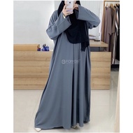 Abaya Basic Farrasi / Gamis Syari Premium / Gamis Abaya