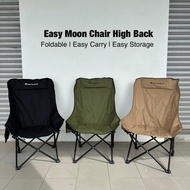 PAYUNG.CAMP Easy Moon Chair High Back Foldable Camping Chair Head Rest Outdoor Comfort Sturdy Easy S