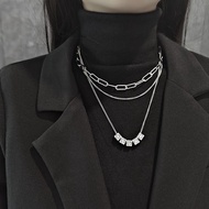 Cubic smiley face necklace