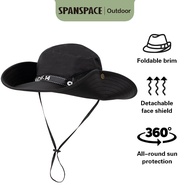 Deli Spanspace Topi Rimba / Topi Gunung Hiking / Topi Mancing / Bucket Hat Sisi Dapat Dilipat VS4132