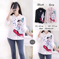 Kemeja cantik woolpeach import