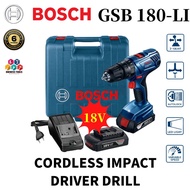 ''BOSCH'' 18V CORDLESS IMPACT DRILL/DRIVER (GSB 180-LI)