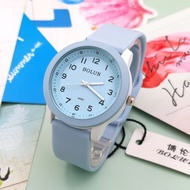 World Times นาฬิกาแฟชั่น สายยาง Bolun ( โบลัน) แบรนด์แท้ ขนาด 35 mm รุ่น ขอบขาว《 แถมฟรี !! กล่องกระดาษ  》