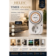 Electric Timer - Analog Timer - 24-Hour TimerStop Kontak - Heles- MD3