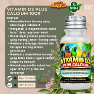 NEW VITAMIN D3 PLUS CALCIUM Bird & CALCIUM Vitamins for Bones and Muscles for all types of birds