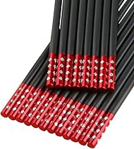 10 Pairs Dinnerware Chopsticks Alloy Reusable Chopsticks Set for Household Restaurant A13