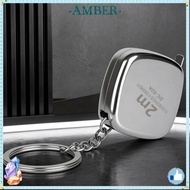 AMBER Mini Tape Measure, 2m Retractable Key Ring Tape Measure, Portable Precision Stainless Steel Po
