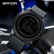 SANDA Digital Watch Men Military Army Sport Date Wristwatch Top Brand Luxury LED Stopwatch Waterproof Male Electronic Clock 337