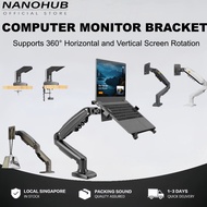 NB-F80-Computer Monitor Bracket Monitor Arm Supports 360° Horizontal and Vertical Screen Rotation