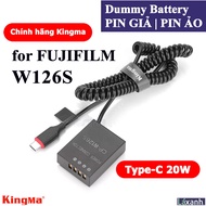 Dummy Type-C W126s W126 | Pin giả pin ảo pin dummy battery DC Coupler KINGMA FUJIFILM X-H1 X-Pro3 X-