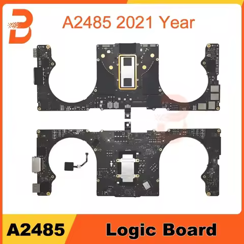 Original Logic Board For MacBook Pro 16" M1 A2485 Motherboard With Touch ID 820-02100-A RAM 16GB 32G